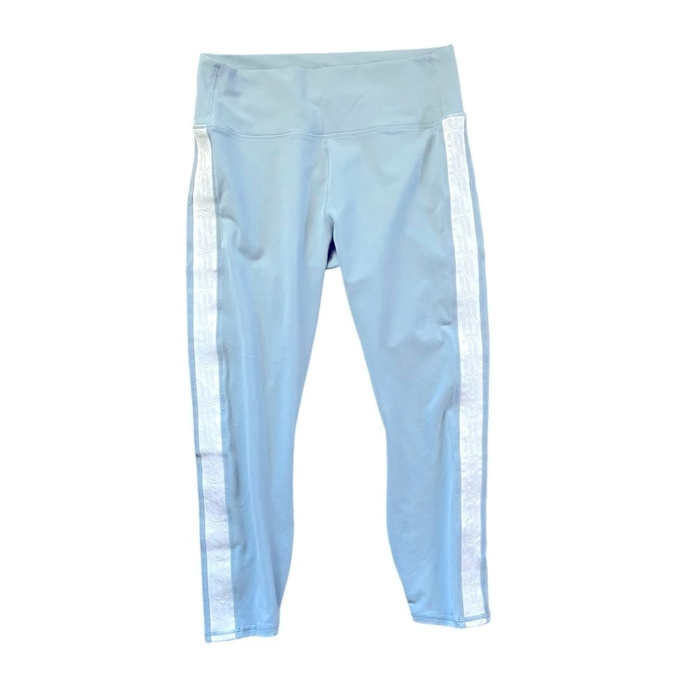 FABLETICS Logo Tape Leggings Blue Size